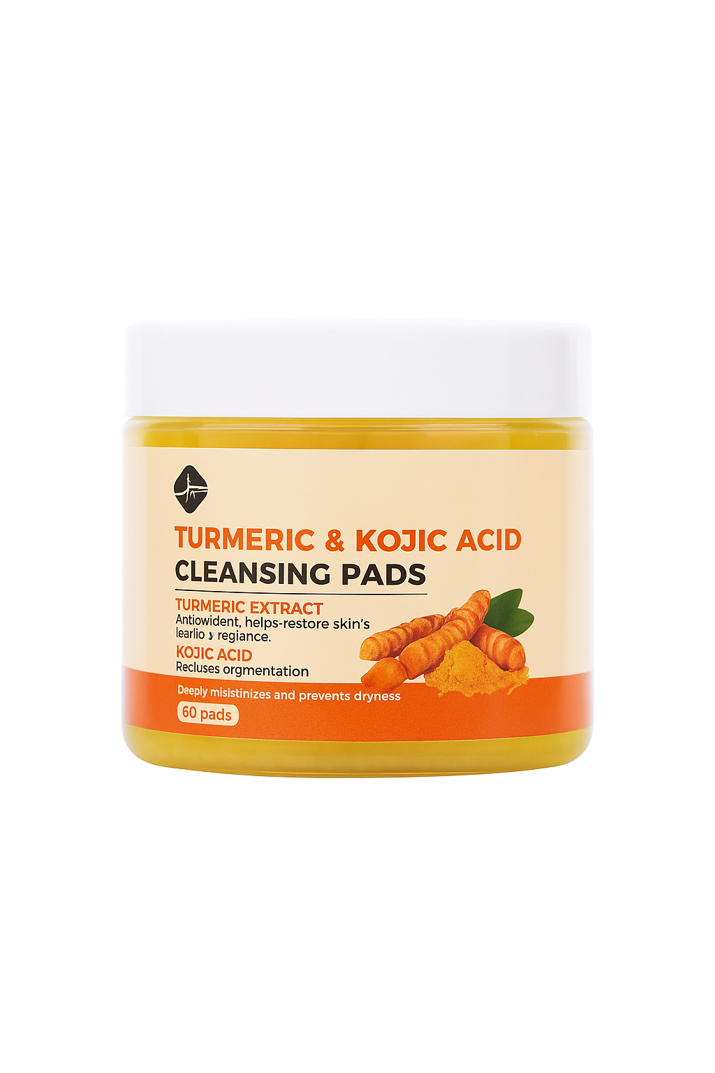Turmeric & Kojic Acid Cleansing Pads – 60 Pads