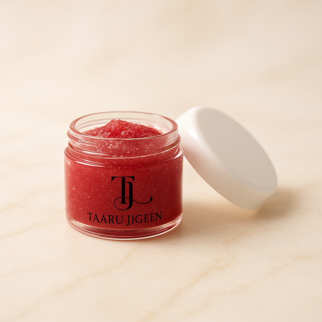 Gommage lèvre rose